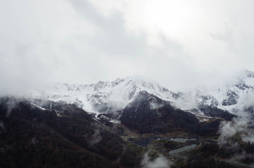 aerial view of mountains