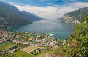 The Torbole with the Lago di Garda lake.