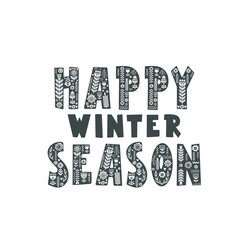 Lettering poster  in scandinavian style. 