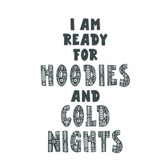 Lettering poster  in scandinavian style. 