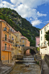 The river of Campagna, old town of Salerno province, Italy.