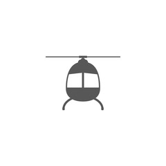 Helicopter, chopper icon. Vector illustration, flat design.