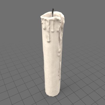 Old burnt candle