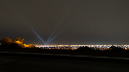 El Paso Light Beams Intersecting Frequency Radio Communication