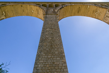 Large bridge pillar from base