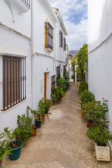 Narrow street of andalusian village