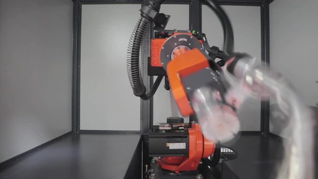 Robot Arm With Welding Tool Attachment Automated Fabrication