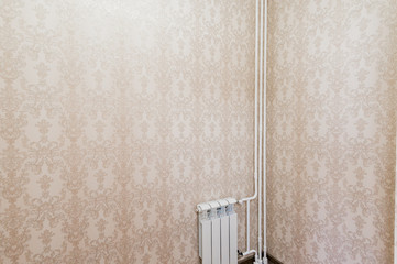 Russia, Moscow- July 06, 2019: interior room apartment. standard repair decoration in hostel. bright empty room without furniture