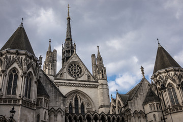 Fototapeta na wymiar Royal Courts of Justice in London. 