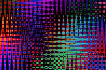Abstract pixel pattern / Abstract background of a digital pattern in neon colors.