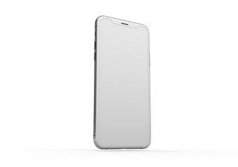  New realistic mobile phone smartphone mockup with blank screen.