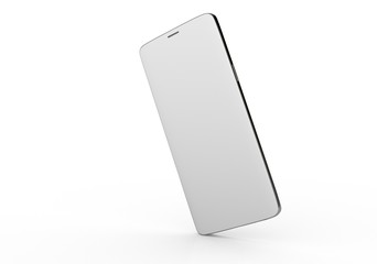  New realistic mobile phone smartphone mockup with blank screen.