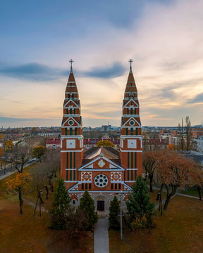 St Michael Roman catholic parish church in Budapest uptown. 13. district. Baber street.