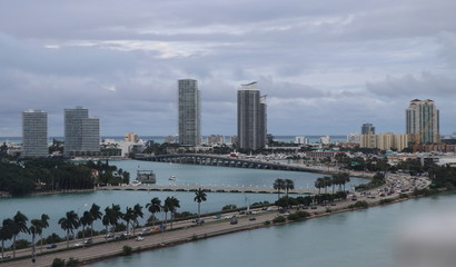 Miami and surrounding water