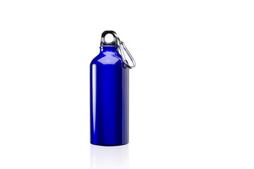 blue bottle for camping 