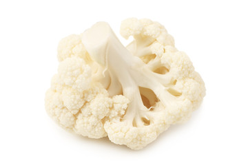 Cauliflower isolated on a white background. Food