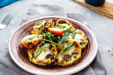 egg with mushrooms