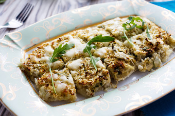 baked cauliflower with cheese