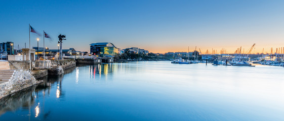 Golden Hour at sunrise Sutton harbour