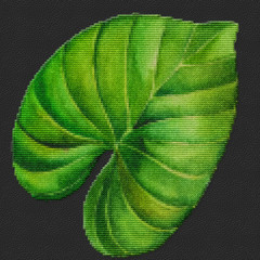 leaf embriodery pattern