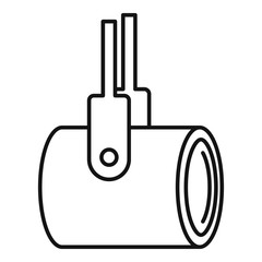 Obraz premium Reward spotlight icon. Outline reward spotlight vector icon for web design isolated on white background