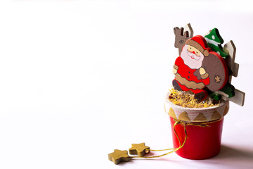 Christmas tree toy on a white background
