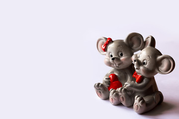 2020 christmas symbol gray mouse