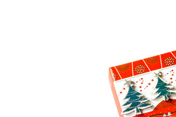 Fototapeta na wymiar christmas card on white background