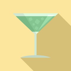 Margarita cocktail icon. Flat illustration of margarita cocktail vector icon for web design
