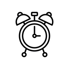 Isolated clock icon line vector design