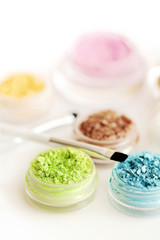 Obraz na płótnie Canvas Professional makeup brushes and tools