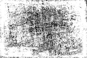 Dirty grunge background. Black and white gloomy texture. Worn old surface. Pattern of cracks, chips, scuffs, scratches. Pattern for backdrops and design creation