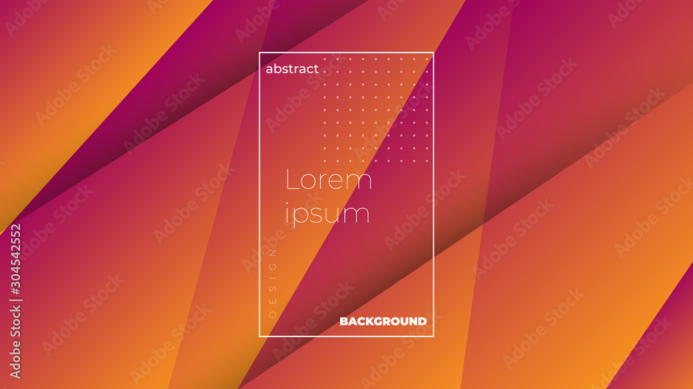 Poster abstract modern graphic element. dynamically colored forms and triangles. gradient abstract banner w