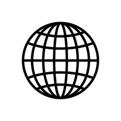 Isolated global sphere icon line vector design