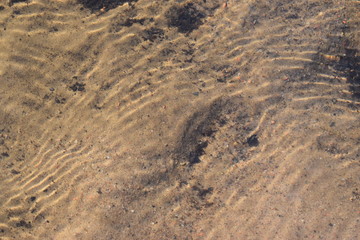 under water