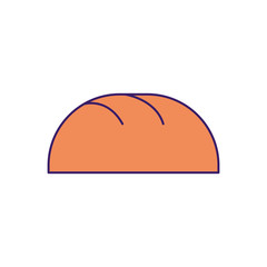Isolated bread fill vector design
