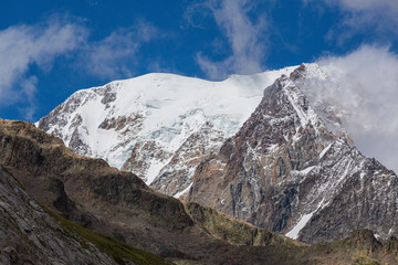 Glacier dans les Alpes