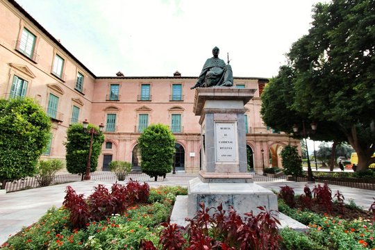 Cardinal Belluga statue in the square of Episcopal Palace