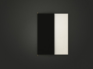 black fashionable half cover menu top