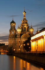 Fototapeta na wymiar The Church of the Savior on Spilled Blood, Saint Petersburg, Russia. 