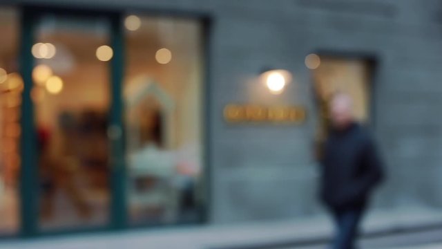  Shopping street at Christmas time