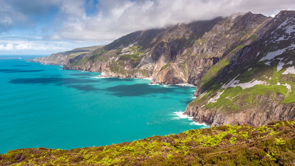 Fototapeta na wymiar Slieve league, the tallest sea cliffs in Ireland located in Donegal