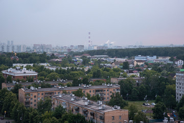 view of Moscow in summer