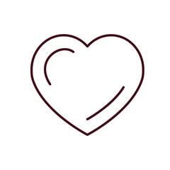 Isolated heart icon line vector design