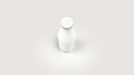 3D Glass Bottle | Filled + Cap, Label