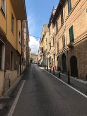 narrow street in venice italy