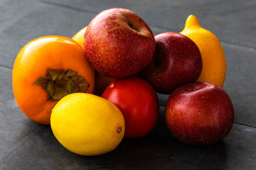 Beautiful Fresh fruits Assorted fruits colorful,clean eating.