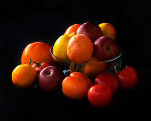 Colorful Fresh fruits Assorted fruits colorful,clean eating.