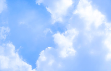 blue sky with beautiful natural white clouds