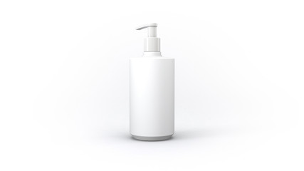 3D Liquid Soap Bottle | White